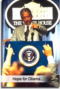 Morgan Freeman, primer presidente USA negro en el cine con "Deep Impact"